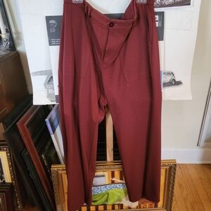 Anthropologie  Deep Red Dress Pants